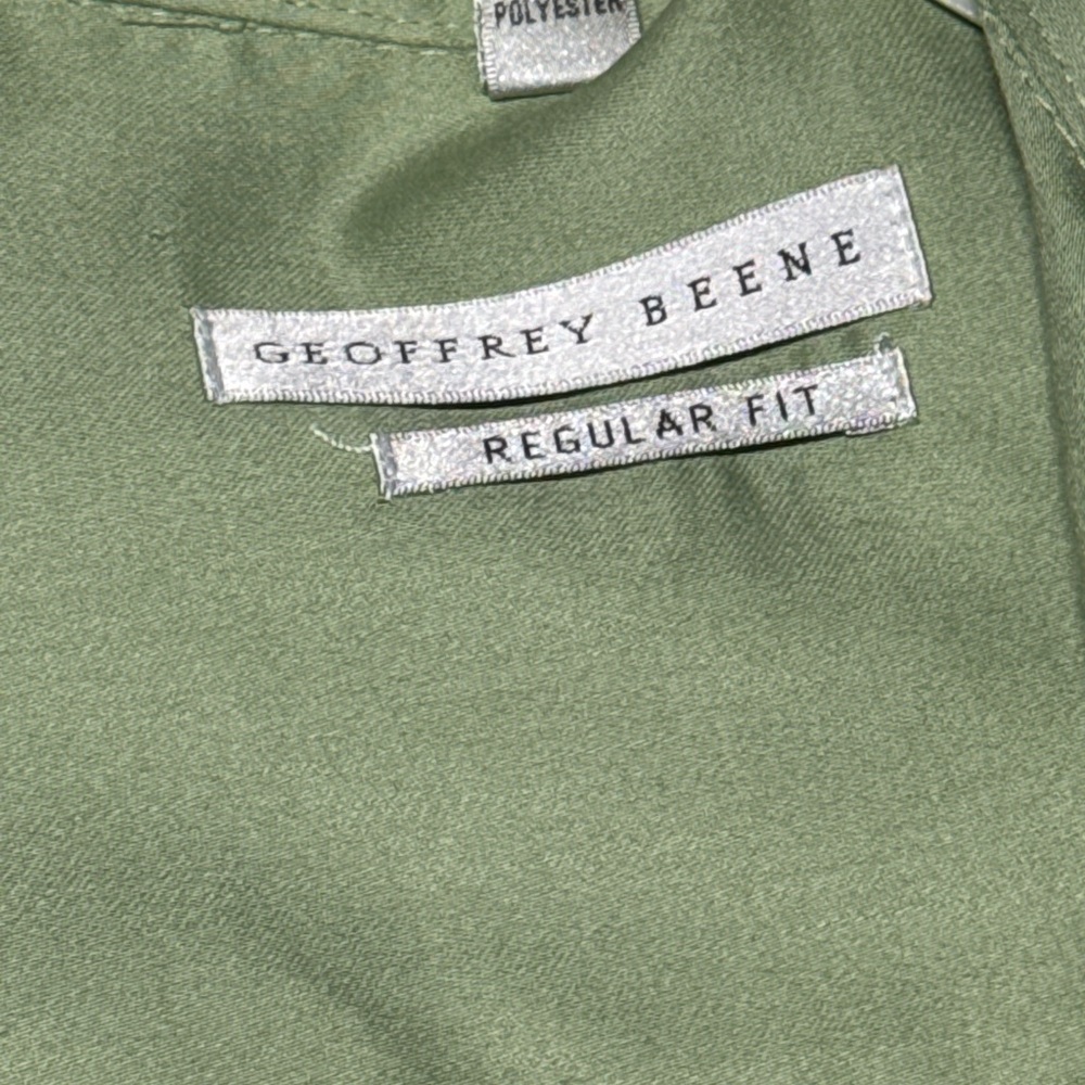 Geoffrey Beene Green Regular Fit Shirt